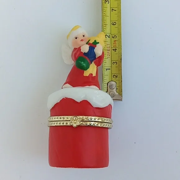 Vintage Ceramic Angel Trinket Box - Picture 14 of 16